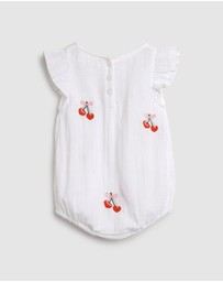 Alex & Ant - Pretty Romper - White