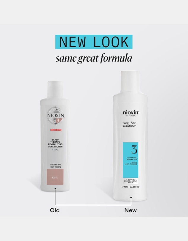 Nioxin - Nioxin System 3 Scalp + Hair Conditioner - Hair Thickening Conditioner For Damaged Hair With Light Thinning, 300ml