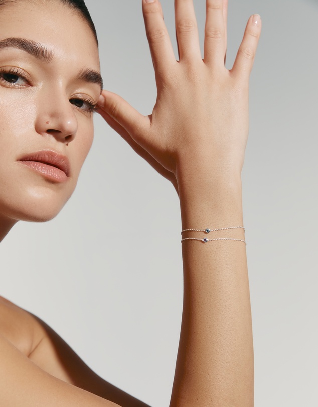 Kirstin Ash - Petite Birthstone Bracelet August Peridot