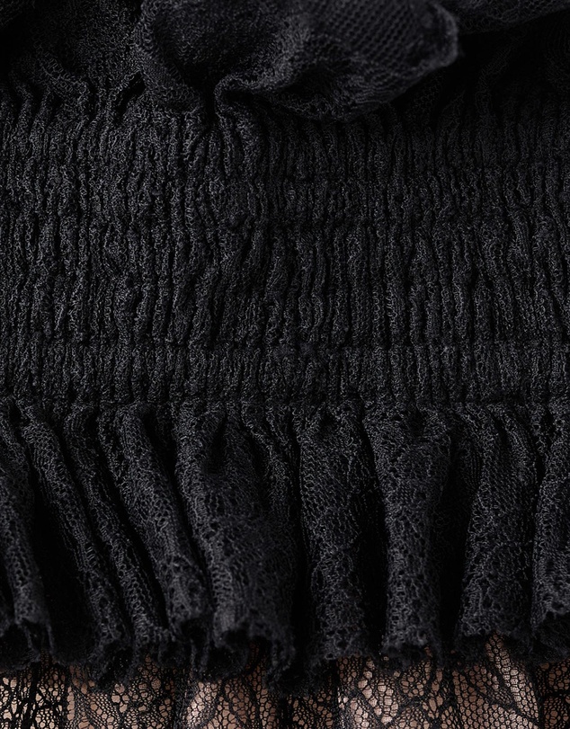 M.N.G - Lace Top With Ruff Collar