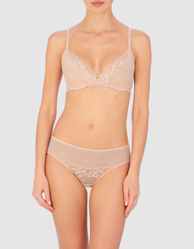 Natori - Cherry Blossom Mesh & Lace Bikini Brief