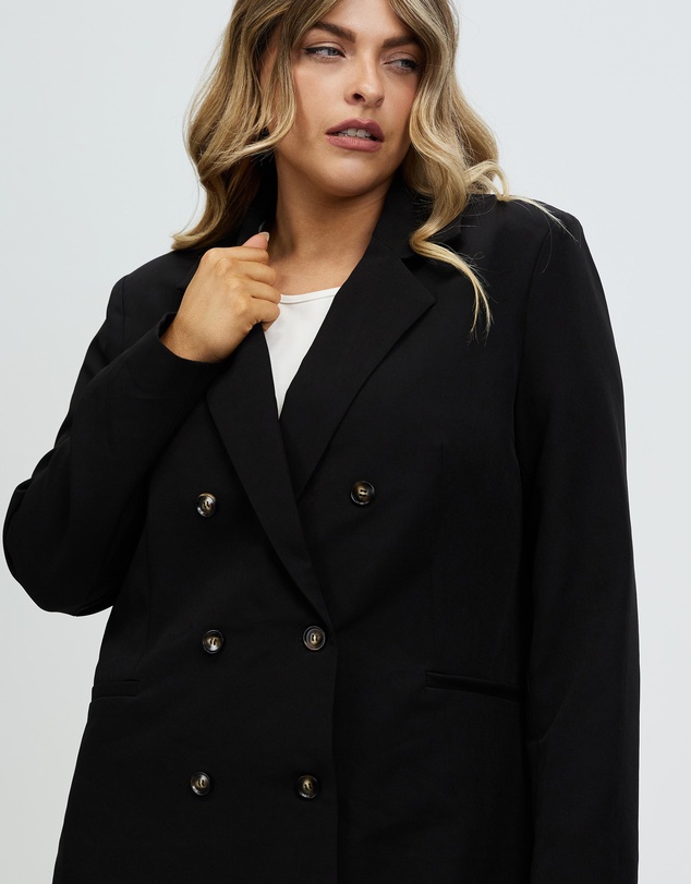 Atmos&Here Curvy - New Jersey Boyfriend Blazer