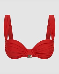 Vacay Swimwear - Rhodes Top Cincinnati Red