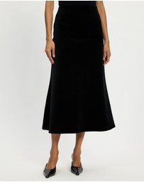 Mossée - Gianna Premium Velvet A-Line Skirt