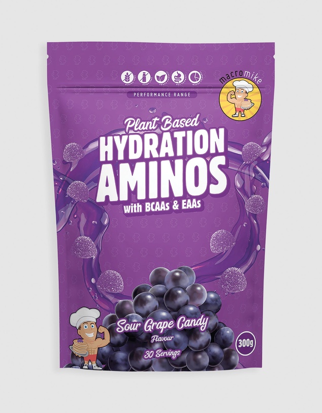 Macro Mike - Sour Grape Plant Based Hydration Aminos - 300g