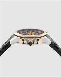 Aston Martin - HLC Chronograph Solar Black Silicone Strap Watch