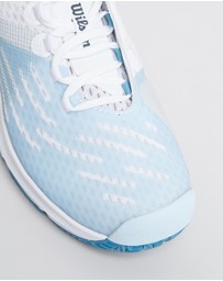 Wilson - Wilson Womens Kaos 3.0 Tennis Shoe White Omphalodes Niagara - White/White/Niagara