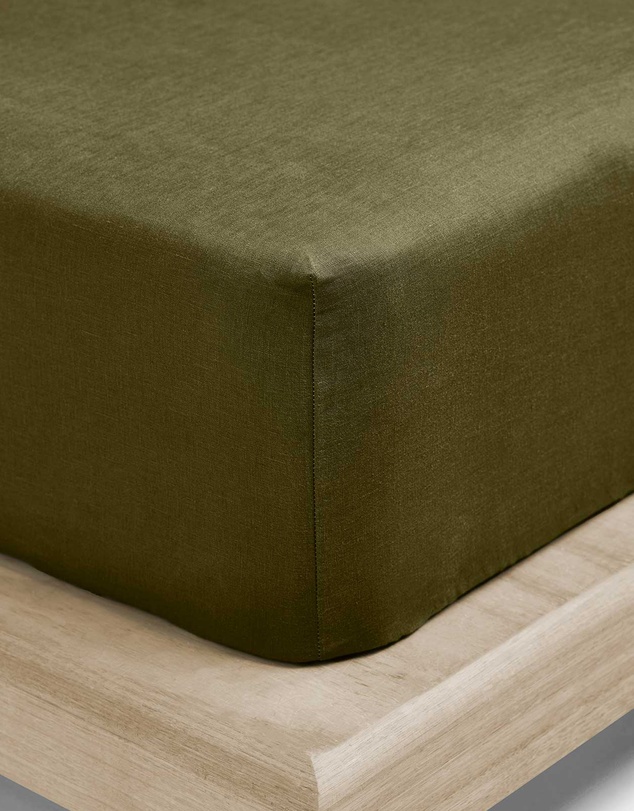 Aura Home - Emile Linen Fitted Sheet