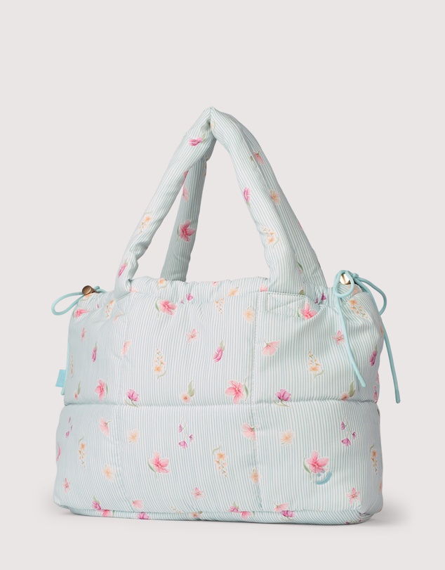 The Somewhere Co - Blue Garden Marshmallow Midi Tote