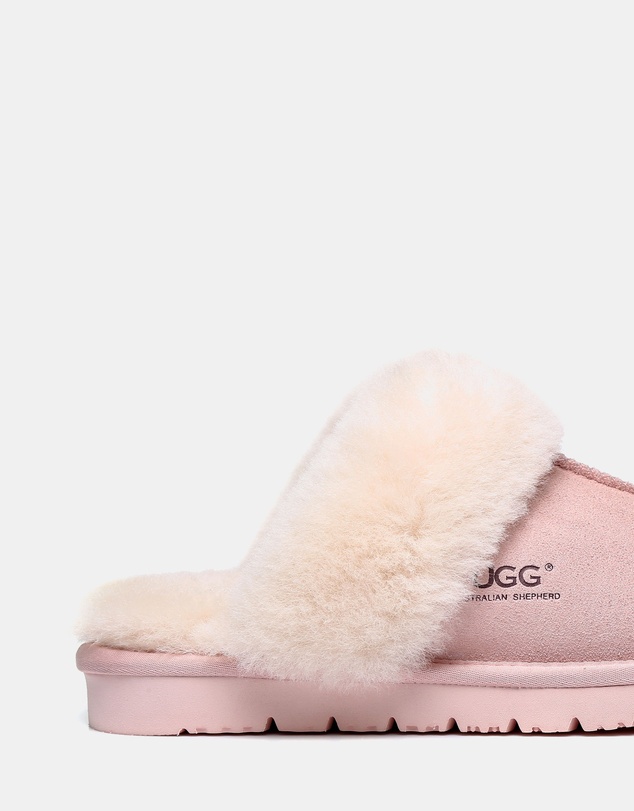 EVERAU - Australian Shepherd Ugg Muffin Slipper Cow Suede Upper House Shoes