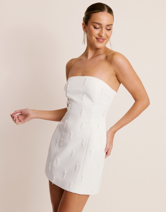 Six Stories - Embellished Diamante Mini Dress