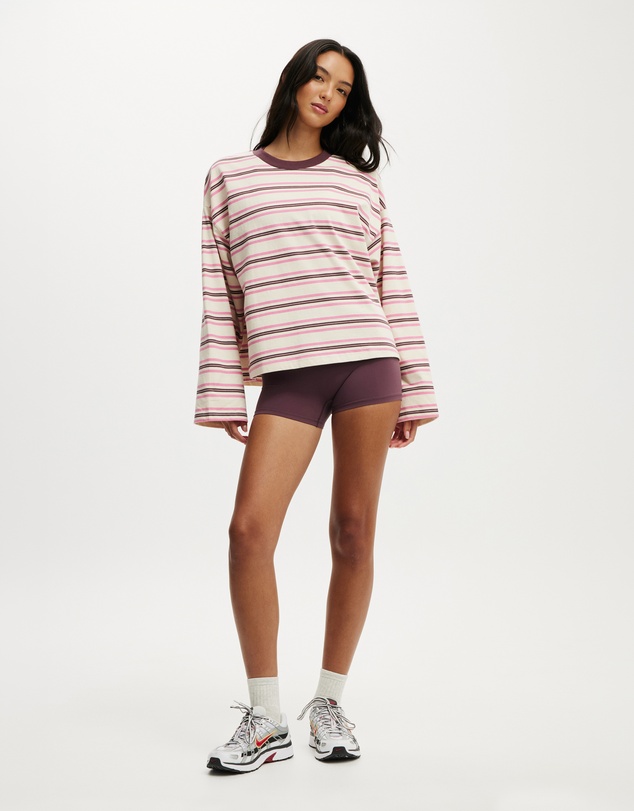 Cotton On Body Active - Long Sleeve Graphic Crew Sweatshirt