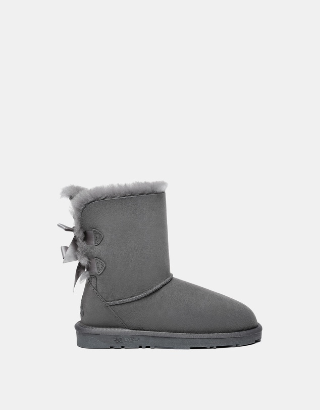 EVERAU - EverAU Ugg Short Back Bow Sheepskin Upper UGG Boots