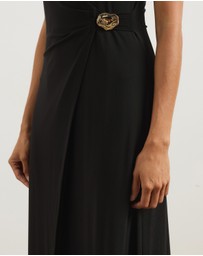 Atmos&Here - Ginni Wrap Mesh Midi Dress