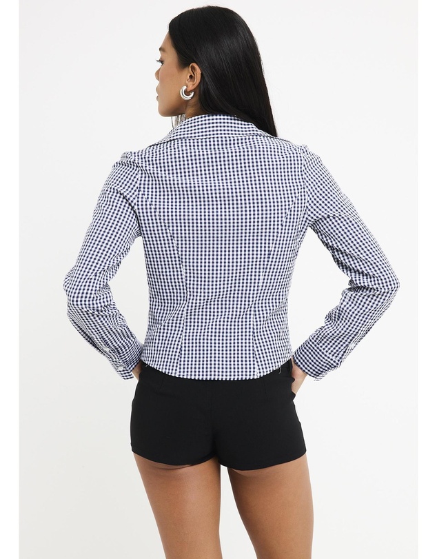 Alice In The Eve - Isha Check Button Down Long Sleeve Shirt