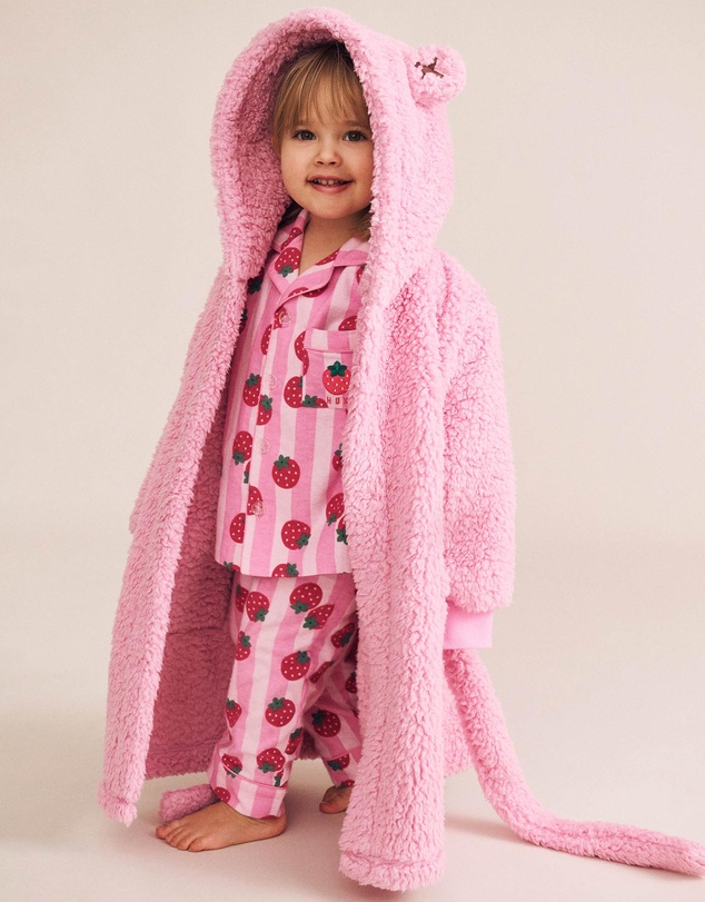 Huxbaby - Strawberry Fields Forever Stripe Flannel PJ - Babies-Kids