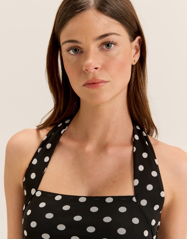 Review - Ava Spot Mesh Top