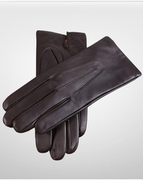 DENTS - Bath Three-Point Cashmere-Lined Leather Gloves