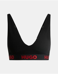 HUGO - Stretch-Cotton Triangle Bra 