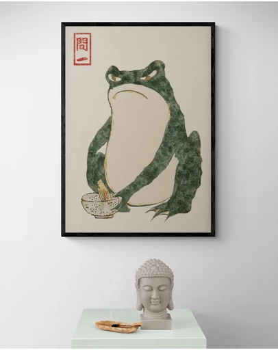 Inka Arthouse - Vintage Green Frog Art Print