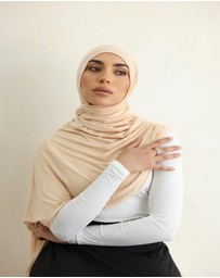 Mod Squad - Luxe Jersey Hijab- Clay