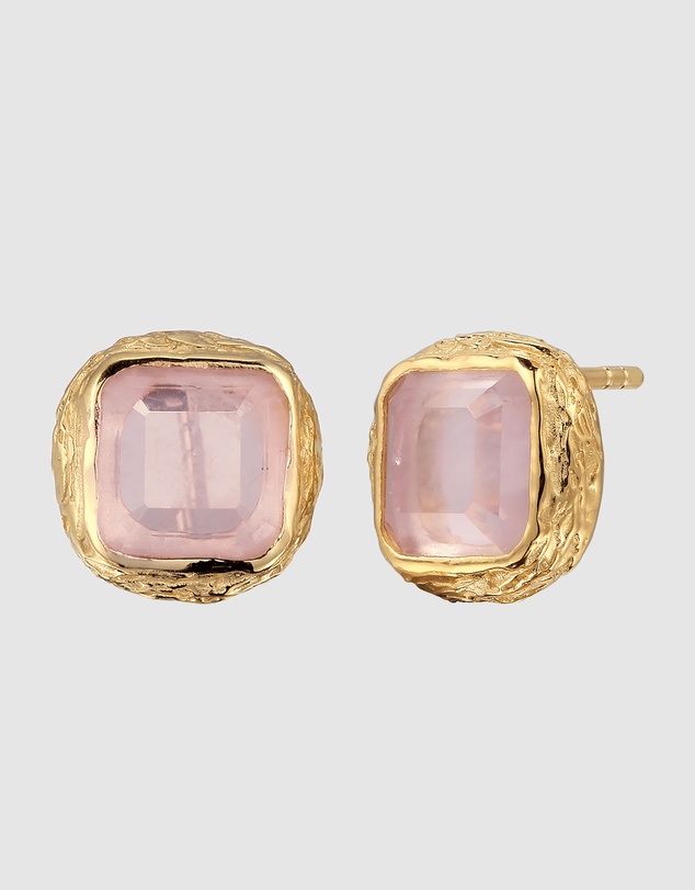 Haze & Glory - Rebel Rose Stud Earrings - Gold