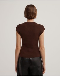 Witchery - High Neck Knit T-shirt