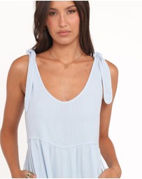Petal & Pup - Ayla Linen Jumpsuit - Light Blue