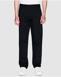Armani Exchange - Mid-Rise Straight Leg Trousers