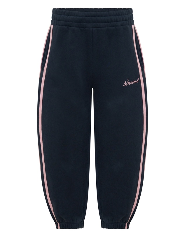 SSAINT - Kids Fleece Trackpant Navy & Pink