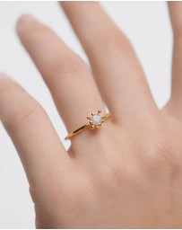 PDPAOLA - Grey Fleur Ring