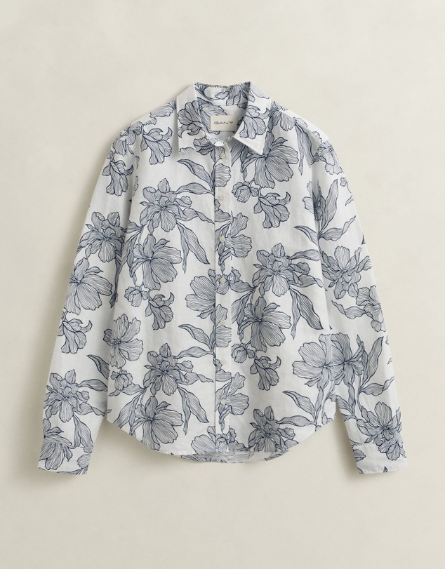Gant - Floral Print Linen Shirt