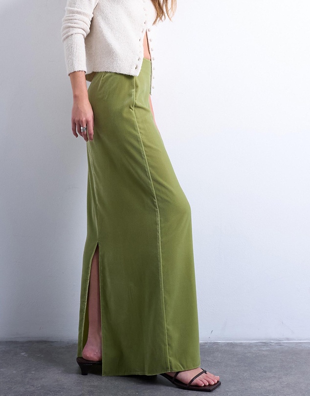 TOPSHOP - Co-ord Velvet Maxi Skirt