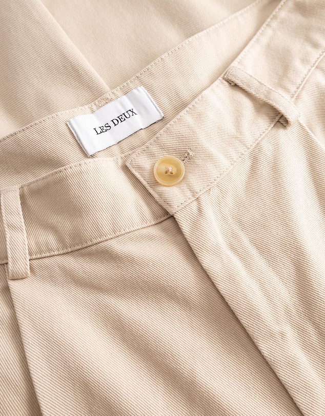 Les Deux - Romeo Pleated AOP Canvas Pants