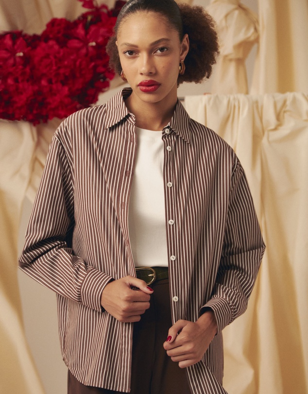 Forcast - Samara Cotton Striped Shirt