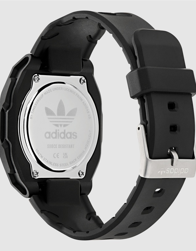 adidas Originals - City Tech Four 42mm Black Resin Watch