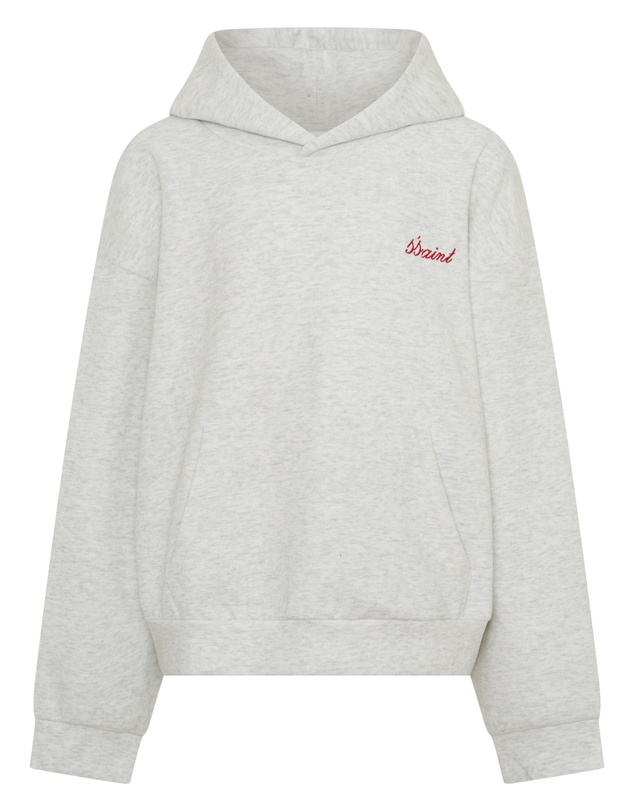 SSAINT - Kids Logo Hoodie Grey & Red