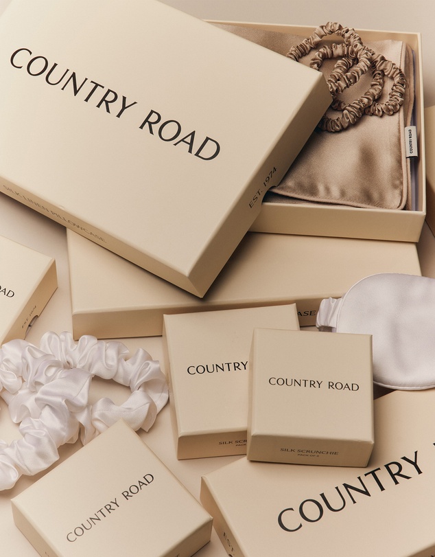 Country Road - Small Silk Scrunchie Pack Of 3