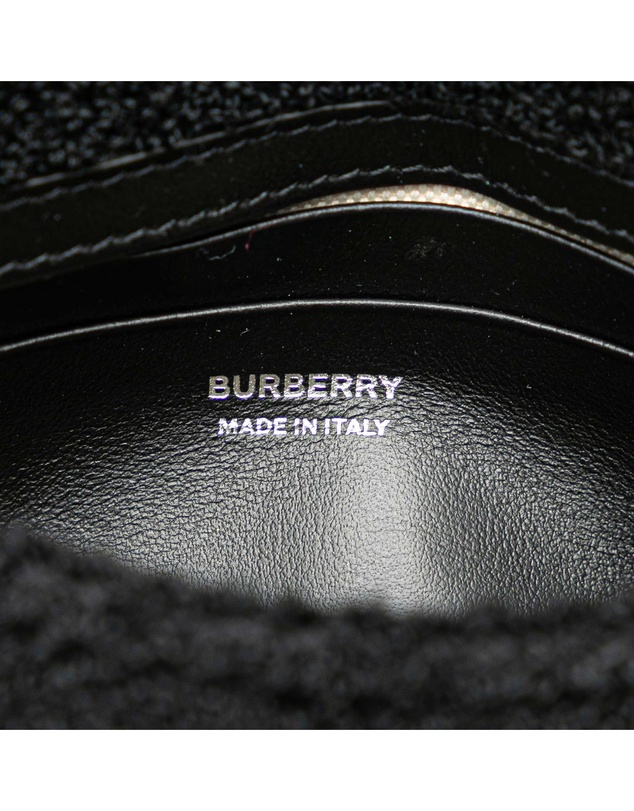 Pre-Loved by Azura Reborn - Pre-Loved burberry Stylish Embellished Boucle Crossbody Bag with Chain Strap