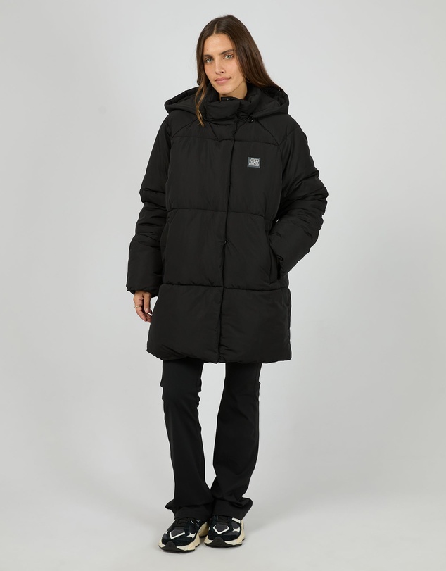 All About Eve - Elevate Long Puffer Jacket Black