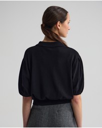 Oxford - Rose Polo Knitted Top