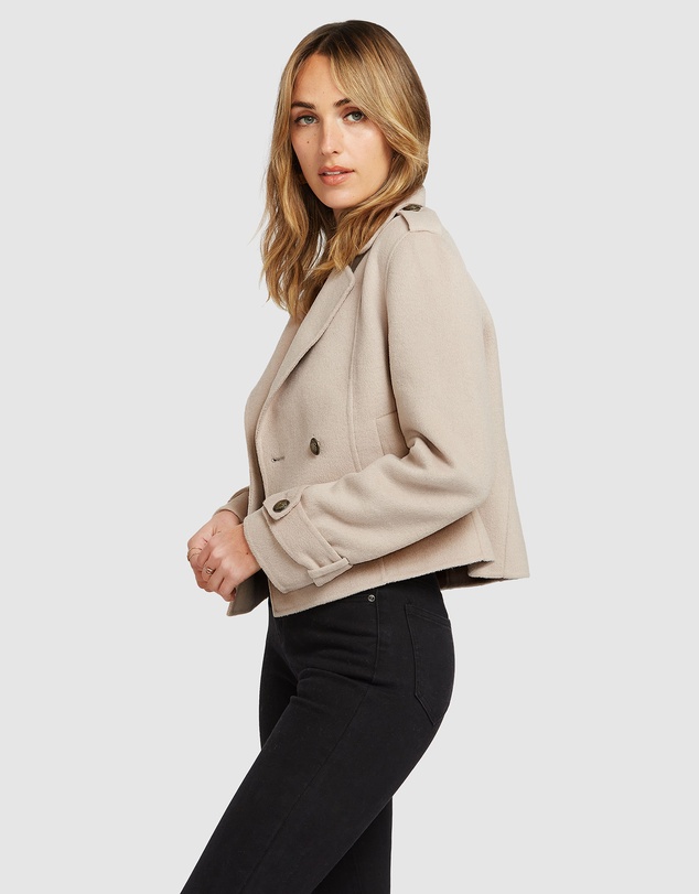 Belle & Bloom - Better Off Military Peacoat