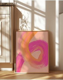 Olive et Oriel - Color Strokes No 13 by Treechild Art Print