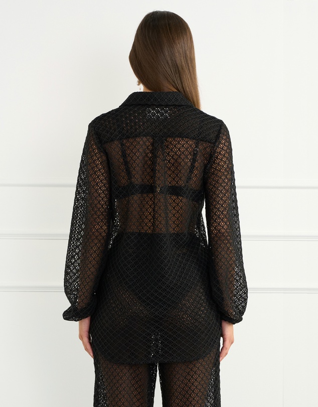 Aqua Blu Australia - Black Odilia Beach Shirt