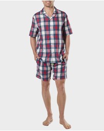 Mitch Dowd - Mitchdowd Mens Check Fam Jam Bamboo Pyjama Set