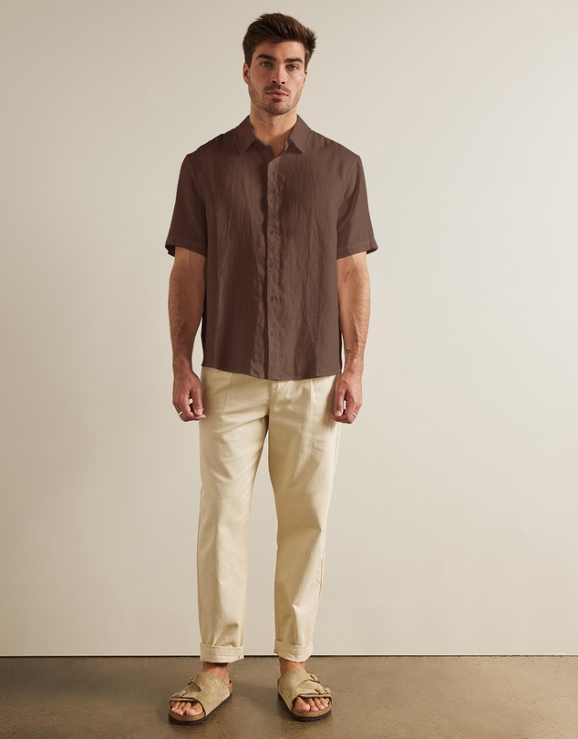 AERE - Euro Resort Linen SS Shirt