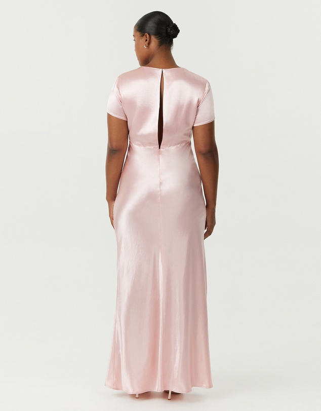Third Form - Satin Bias Maxi Tee Dress