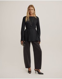 Witchery - Satin Boat Neck Top