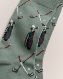 Trenery - Golf Caddy Sock in Jade Green