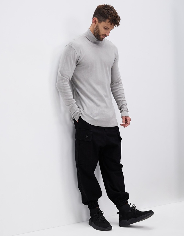 Surrounded By Ghosts - The Atacamite Rib Knit Turtle Neck T-Shirt